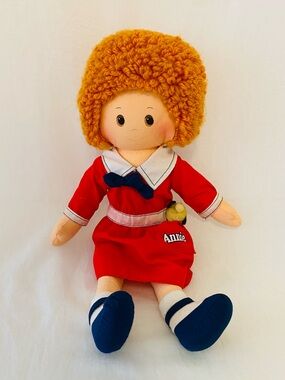 Annie Plush Rag Doll in Original Dress, 15.5”